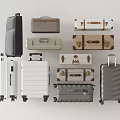 Varied Luggage Collection Showcasing Modern And Vintage Suitcases In Different Colors With Wheels