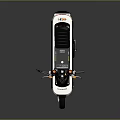 White And Black Compact Motorcycle With Classic Handlebars Rearview Mirrors And Stylish Seat Design