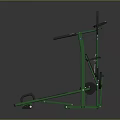 Green Multifunctional Sports Equipment With Treadmill And Pull up Bar For Home Gym