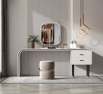 Light Luxury Dressing Table 3d model
