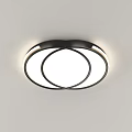 Modern Ceiling Lights with Rectangular Diamond and Round Shapes in Sleek Design 3d model