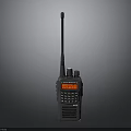 Portable Walkie Talkie With Antenna Display Screen And Keypad For Communication