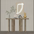 Quiet End View Table Decoration Combination 3d model