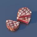 meat pork beef lamb meat slices 3d model