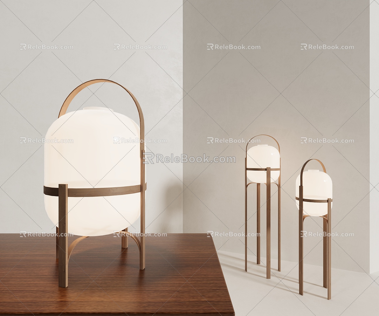 Modern table lamp 3d model