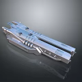 Tech Inspired Futuristic Metallic Mechanical Structure With Sleek Design And Detailed Components