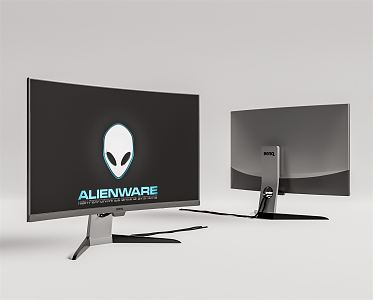 Modern display esports display 3d model