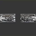 Pair of Classical Stone Lion Sculptures Reclining On Decorative Pedestals