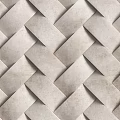 Light Gray Herringbone Pattern Wainscoting With Intricate Weave Texture And Smooth Finish 3d model