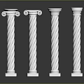 Columns Stone Columns Stone Columns Old Columns Roman Columns Roman Columns Classical Columns Greek Columns 3d model