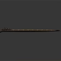 Elongated prehistoric creature model with detailed scaly body and fin structures
