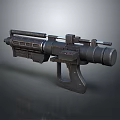 Futuristic Sci Fi Weapon Design With Scope Barrel And Tactical Features 3d model