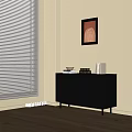 Modern Sideboard Storage Cabinet 3d model