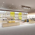 Bright Modern Children's Shoe Store With Spacious Interior And Shoe Displays