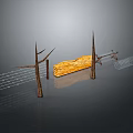 Steel Wire Mesh Anti-penetration Mesh Protective Mesh Wire Fence Wire Fence Anti-turnover Mesh Wire Mesh Wire 3d model
