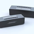Bose Two Gray Compact Wireless Speakers With Modern Sleek Design