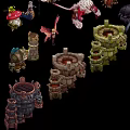 Diverse Character and Creature Collection With Various Types and Intricate Details