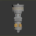 modern engine turbine turbofan engine turbine aircraft turbine steam turbine 3d model