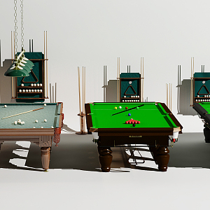 Jianou billiard table billiard table chandelier combination 3d model