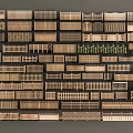 Assorted Decorative Railings With Multiple Patterns And Crafted Designs Collection For Home 3d model