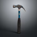 Sturdy Claw Hammer Hardware Tool With Blue Handle Grip Essential For Construction And DIY