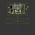 Intelligent Machinery System Featuring Robotic Arm Monitor Screens In Automated Industrial Setup
