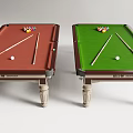 High Quality Billiard Tables with Red Green Cloth Balls and Cues Sports Equipment