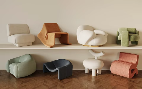 Modern Single Sofa 3d model