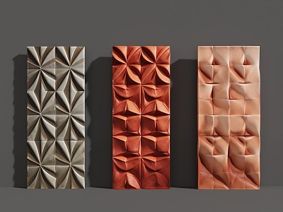 Three-dimensional wall decoration combination model