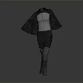 Modern Gray Cloak Jumpsuit With Slim Fit Design For Fashionable Daily Wear