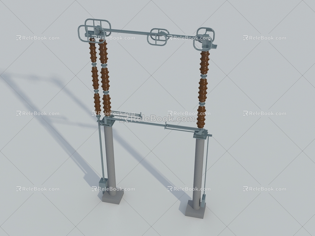 Substation earthing switch KV500 DS 2A 3d model