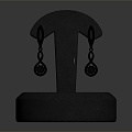 Modern Earrings Drop Earrings Stud Earrings 3d model