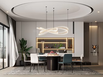 Modern Restaurant 3d model