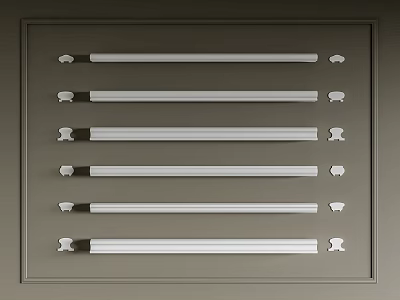 Durable Metal Furniture Components With Long Strip Design And Installation Hardware Parts 3d model