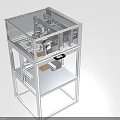 Industrial Equipment with Metal Frame Transparent Enclosure Multi layer Structure and Mechanical Components