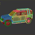 Green Military Vehicle With Off Road Style Roof Rack And Rugged Exterior Design