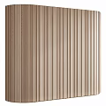 Natural Wooden Wall Panel With Vertical Slats And Warm Texture For Interior Design 3d model