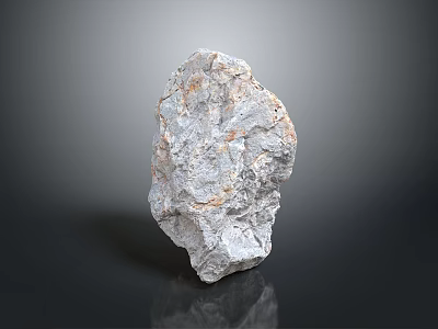 Natural Raw Stone With Textured Surface And Irregular Shape For Decorative And Construction Use 3d model