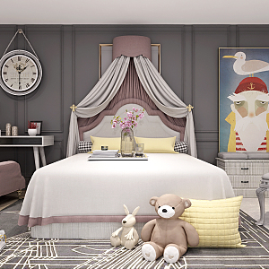 Jane Ou Children's Bed 3d model