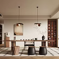 Modern Tea Room Study 3d model