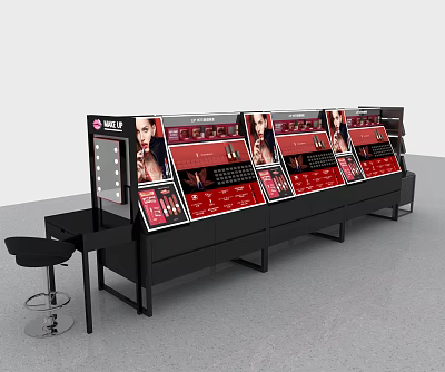 Modern Display Cabinet Big Brand Counter Display Cabinet 3d model