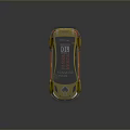 Yellow And Black Racing Car With Rear Wing Number 10 And Sponsor Logos