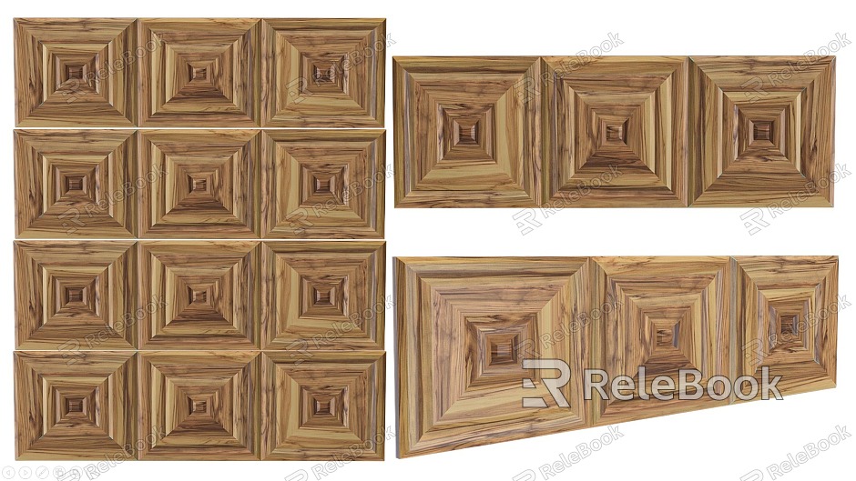 Pendant Wall Decoration Solid Wood Wall Decorative Wall Partition Wall Art Wall model