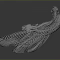 snake bone snake bone 3d model