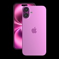 iphone 16 mobile phone apple fruit machine pink 3d model