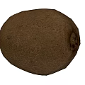 Fresh Brown Potato Vegetable With Rough Surface And Natural Skin Texture 3d model