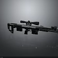 Sniper Rifle with High Precision Scope Modern Tactical Design Advanced Barrel and Body Structure 3d model