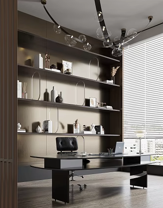 Modern study 3d model