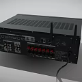 Sony Black Computer Networking Device With Antennas Display Screen And Control Knobs