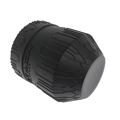 Black Textured Beach Zone Roller With Grip Design For Outdoor Activities 3d model